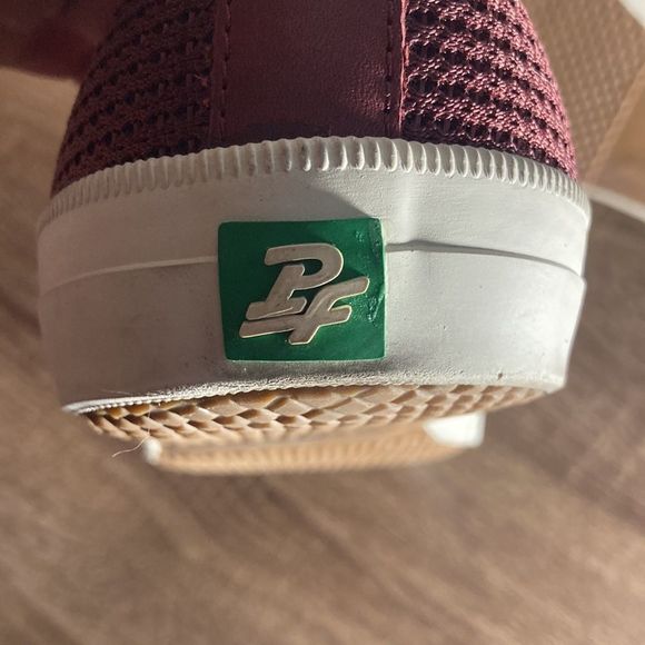 Mens P.F. Flyers (Posturized Foundation)Burgundy low top rigid wedge size 11 - Picture 9 of 16